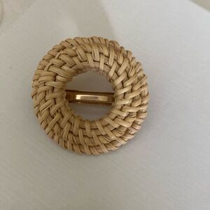 Basket weave hair clip